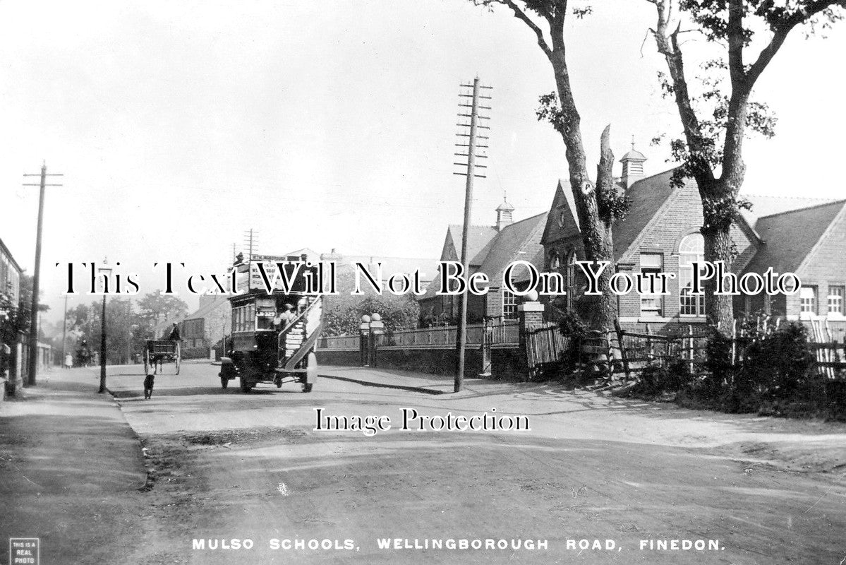 NH 742 - Mulson Schools, Wellingborough Road, Finedon, Northamptonshire c1918