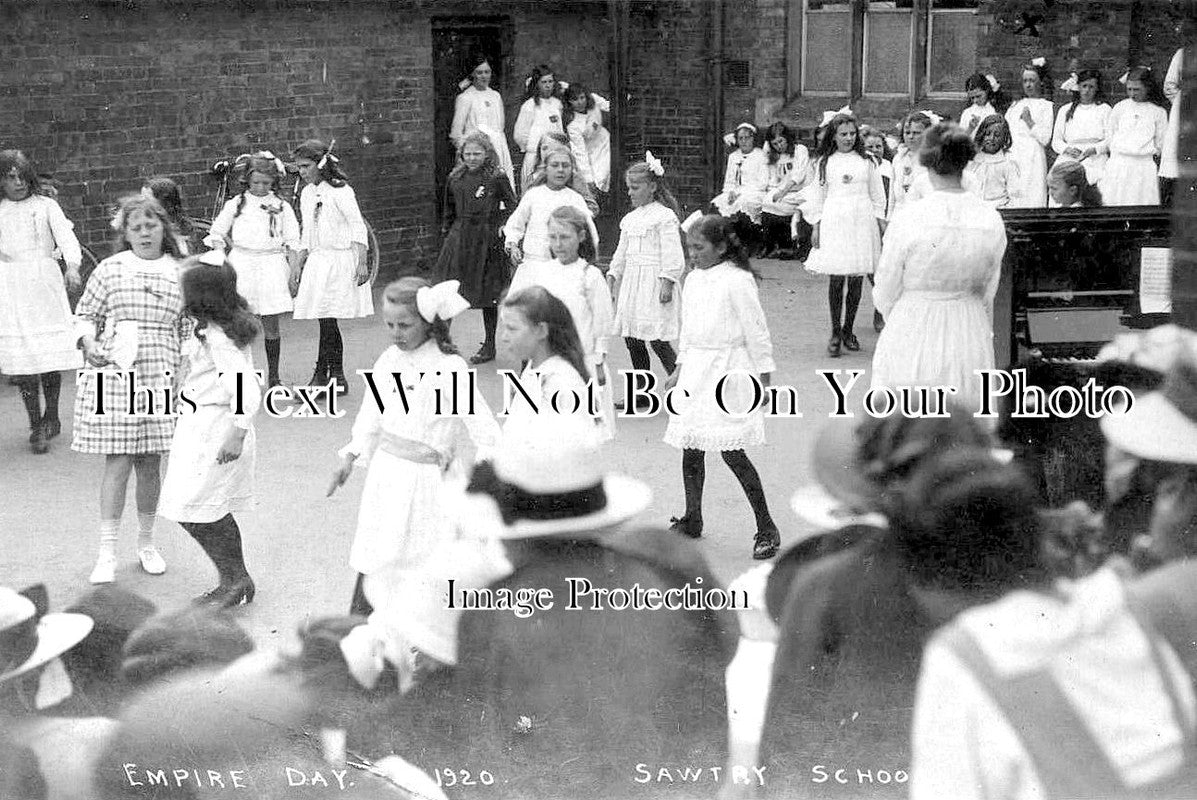 NH 797 - Sawtry School Empire Day, Northamptonshire 1920