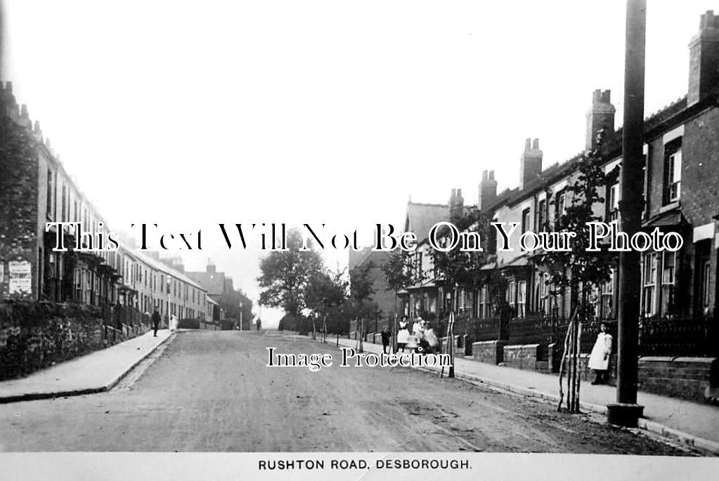 NH 916 - Rushton Road, Desborough, Northamptonshire c1910