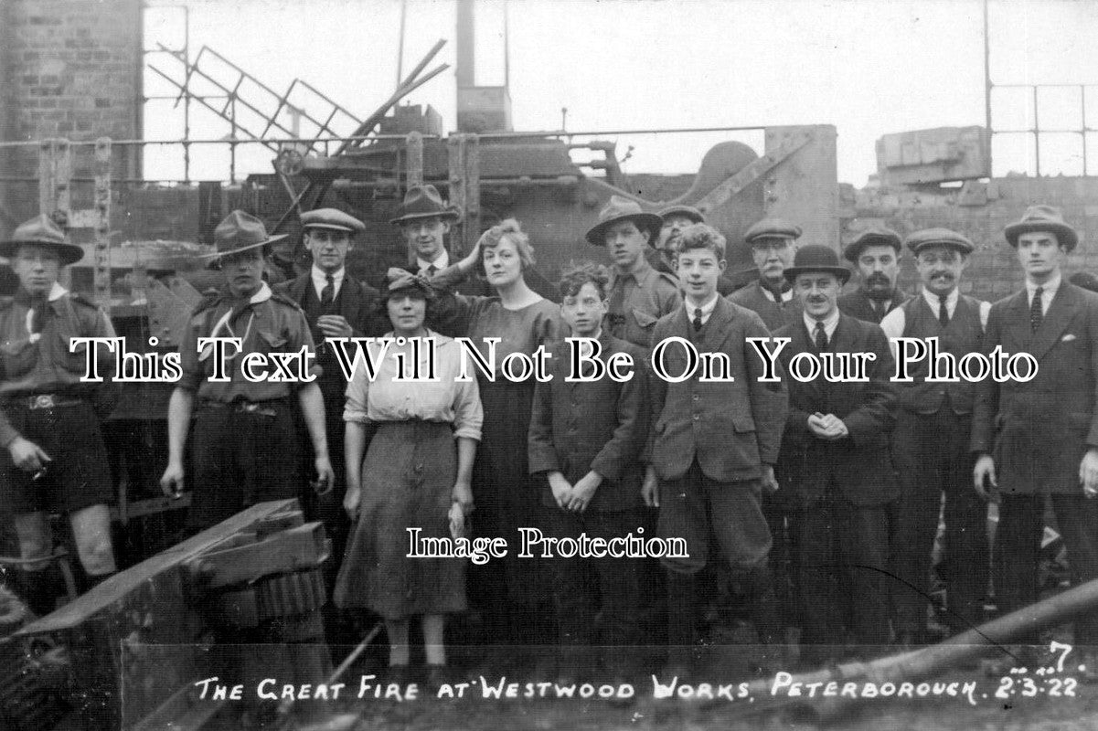 NH 94 - The Great Fire At Westwood Works, Peterborough, Northamptonshire 1933