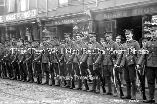 NH 955 - Northampton Troops Royal Welsh Fusiliers 7th Batt WW1 1914