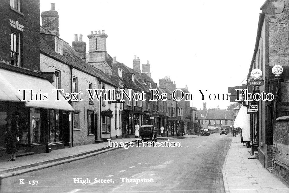 NH 967 - High Street, Thrapston, Northamptonshire c1925