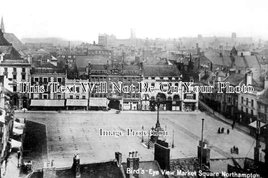 NH 989 - Market Square, Northampton, Northamptonshire c1910