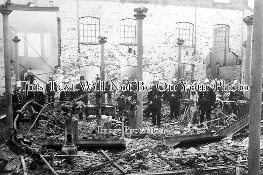 NH 998 - Fire At Stanleys Boot Factory, Raunds, Northampton, Northamptonshire 1916