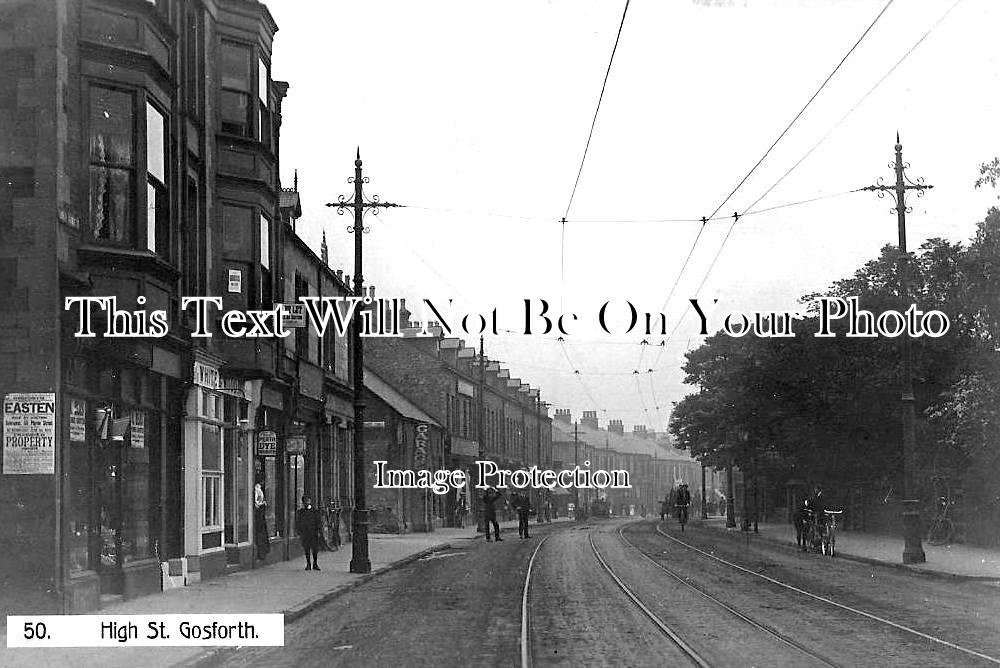 NO 1004 - High Street, Gosforth, Northumberland c1909