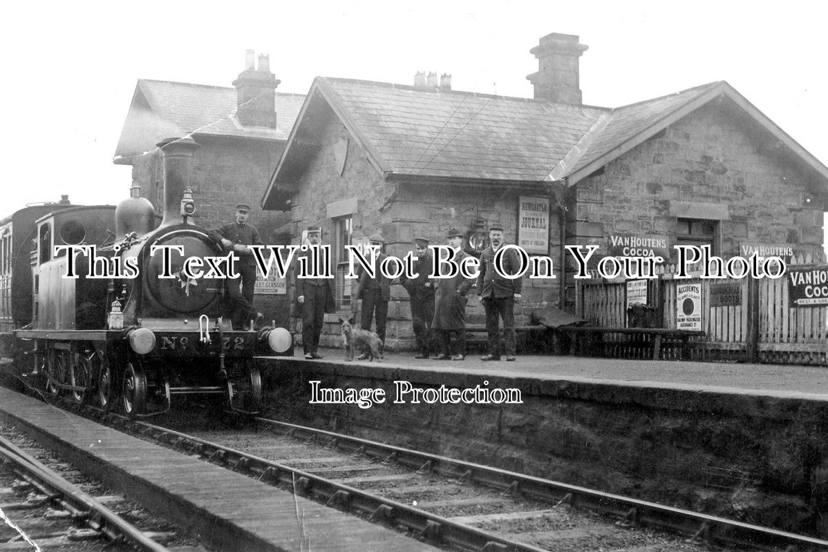 NO 1015 - Scots Gap Railway Station, Morpeth, Northumberland c1909