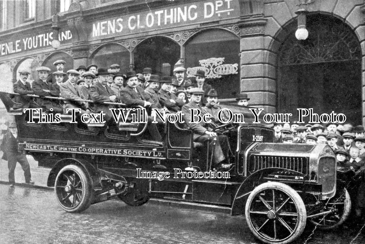 NO 1024- Motor Charabanc, Newcastle Cooperative Society, Northumberland