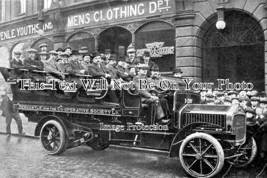 NO 1024- Motor Charabanc, Newcastle Cooperative Society, Northumberland