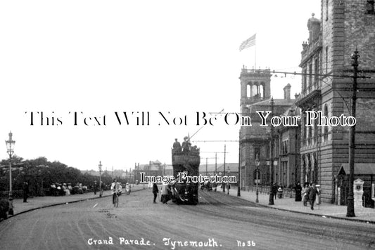 NO 1036 - Tynemouth Grand Parade, Northumberland c1908