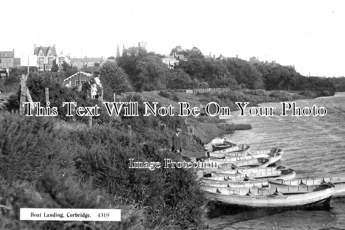 NO 1056 - Boat Landing, Corbridge, Hexham, Northumberland c1921