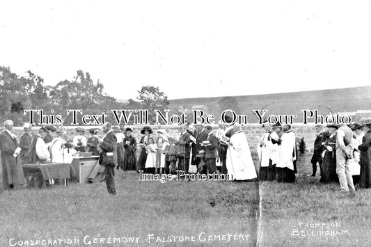 NO 1086 - Falstone Cemetery Consecration, Hexham, Northumberland 1911
