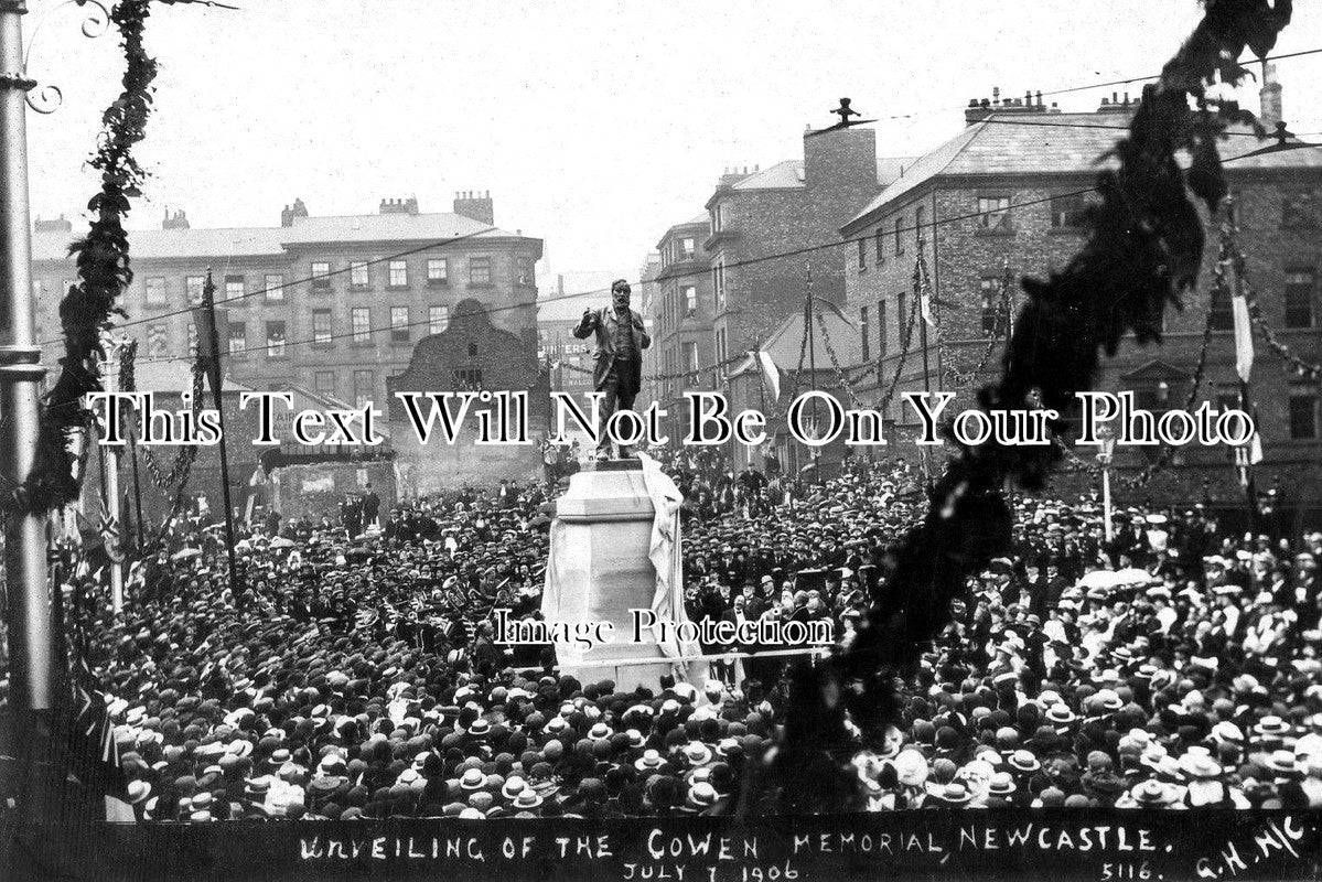 NO 1097 - Unveiling The Joseph Cowen Memorial, Newcastle Upon Tyne 1906