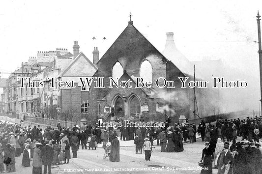 NO 1102 - Fire At Whitley Bay Methodist Church, Newcastle Upon Tyne 1903