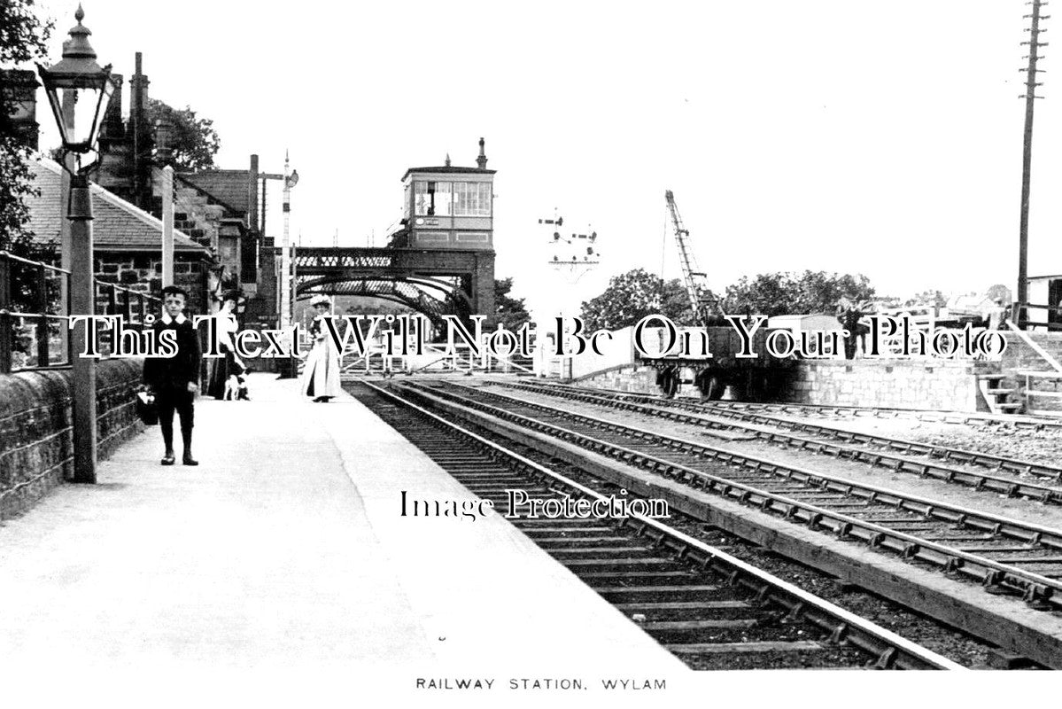 NO 1123 - Wylam Railway Station, Northumberland c1910