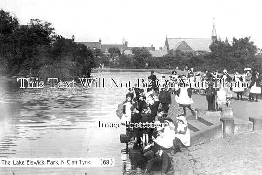 NO 1131 - The Lake, Elswick Park, Newcastle Upon Tyne c1910