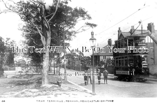 NO 1137 - Tram Terminus, Fenham, Newcastle Upon Tyne 1913