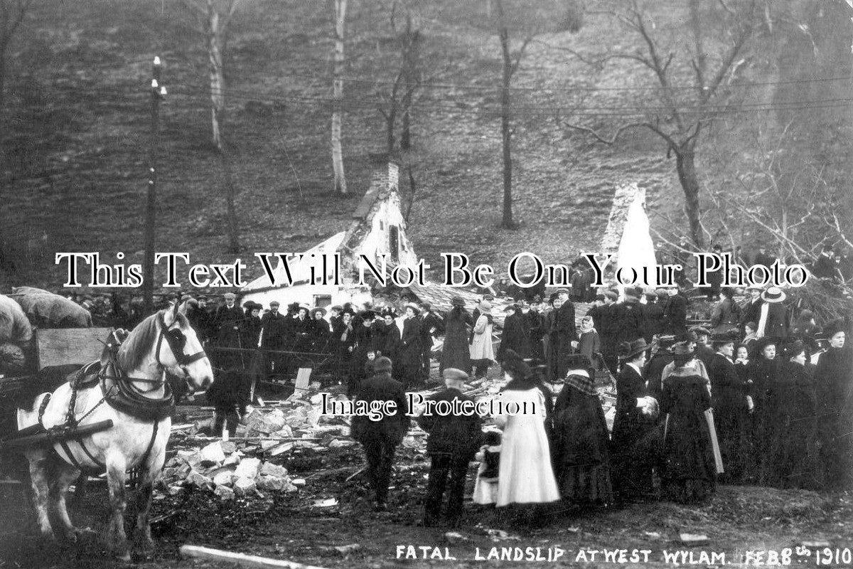 NO 1154 - West Wylam Colliery, Fatal Landslip, Prudhoe, Northumberland 1910