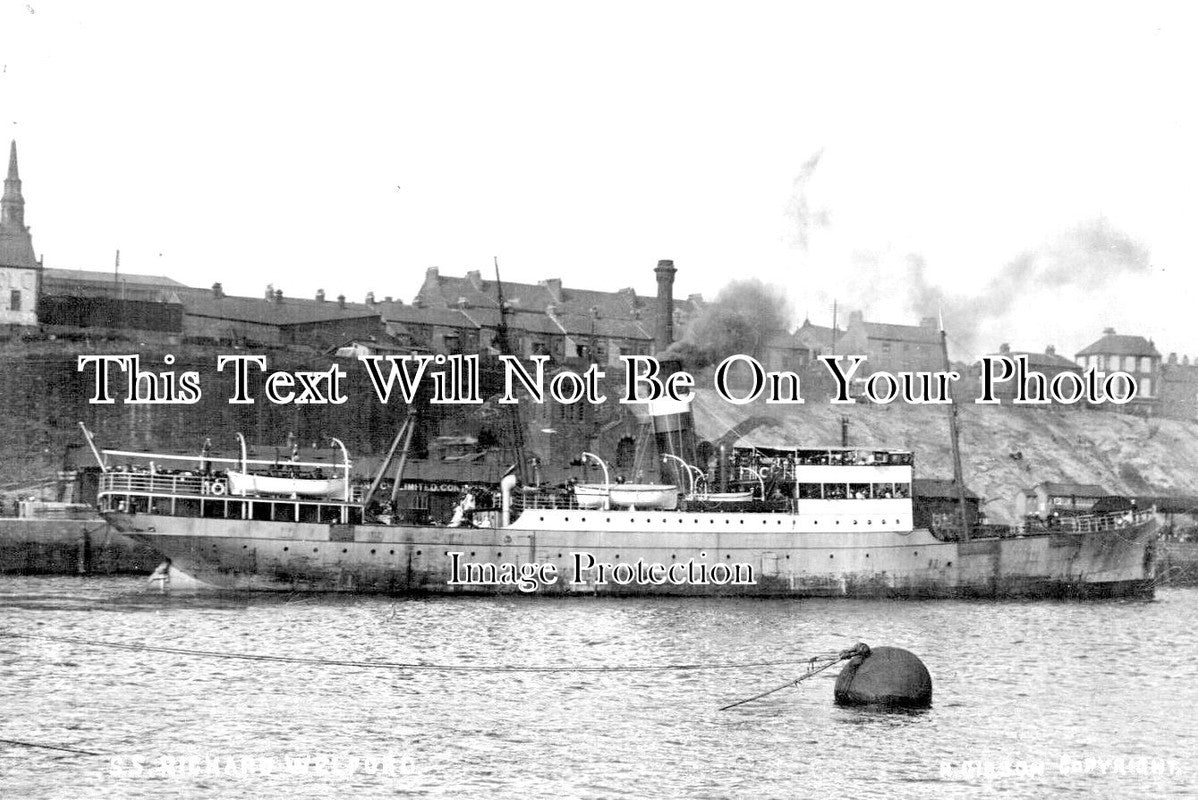 NO 1177 - Steam Ship Richard Welford On The Tyne, Northumberland