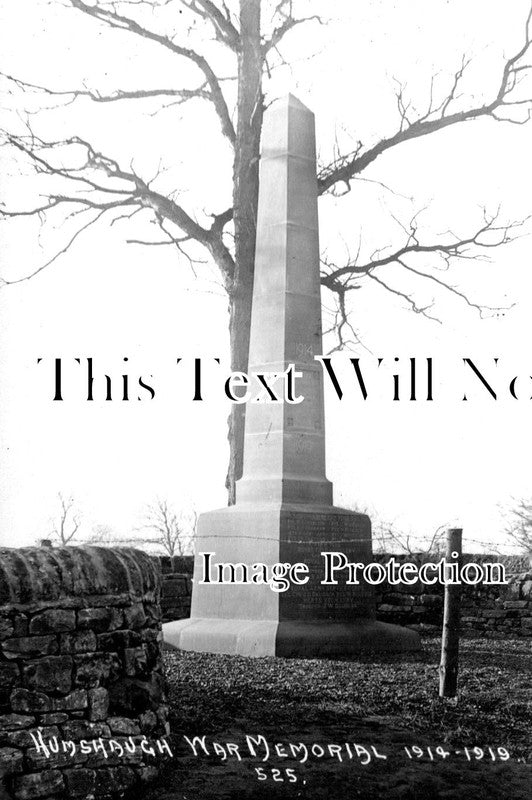 NO 1188 - Humshaugh War Memorial, Northumberland
