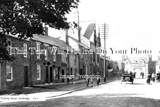 NO 1199 - Watling Street & The Wheatsheaf, Corbridge, Northumberland c1922