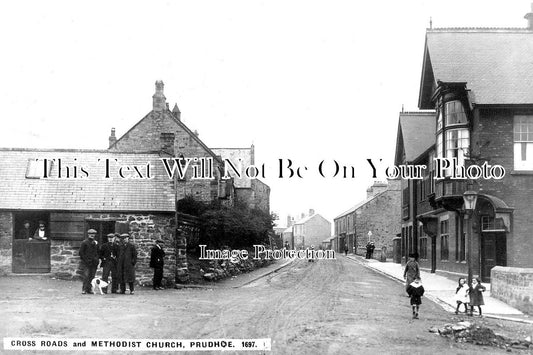 NO 1207 - Prudhoe Crossroads & Methodist Church, Northumberland