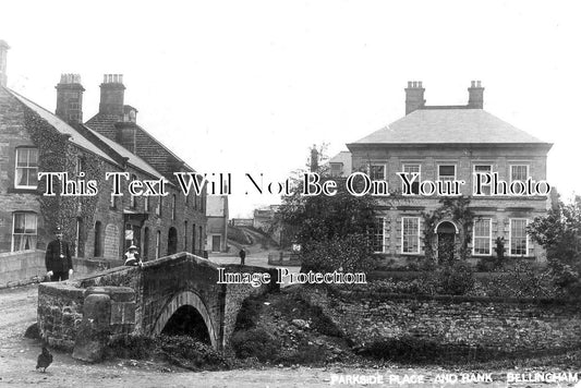 NO 1235 - Parkside Place & Lloyds Bank, Bellingham, Northumberland c1904