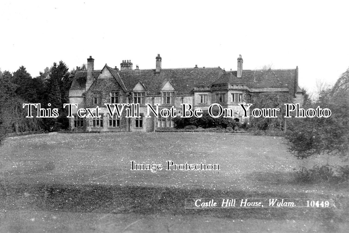 NO 1266 - Castle Hill House, Wylam, Northumberland c1910