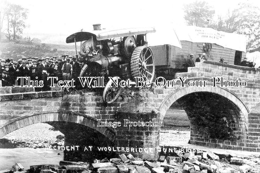 NO 1280 - Accident At Wooler Bridge, Berwick, Northumberland c1908
