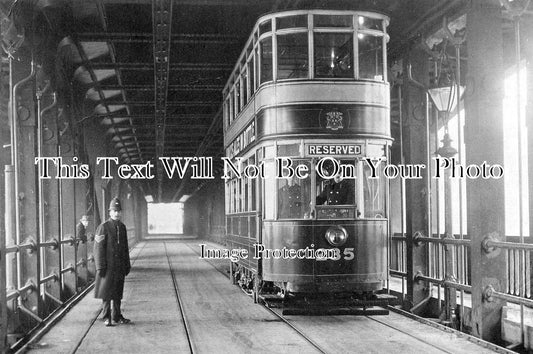 NO 1286 - Corporation Tram, High Level Bridge, Newcastle Upon Tyne c1923
