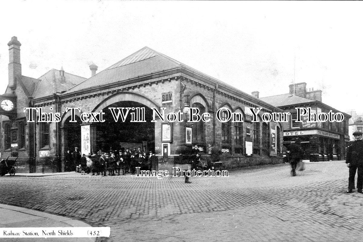 NO 1334 - North Shields Railway Station, Northumberland c1912