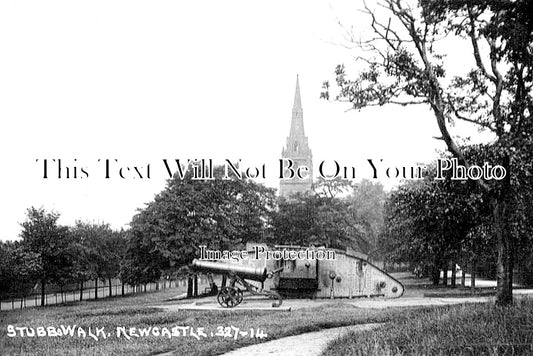 NO 1377 - WW1 Tank, Stubbs Walk, Newcastle Upon Tyne, Northumberland c1920