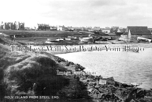NO 1419 - Holy Island From Steel End, Northumberland
