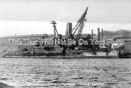 NO 1465 - Brazils Battleship Minas Geraes, Newcastle Upon Tyne, Northumberland