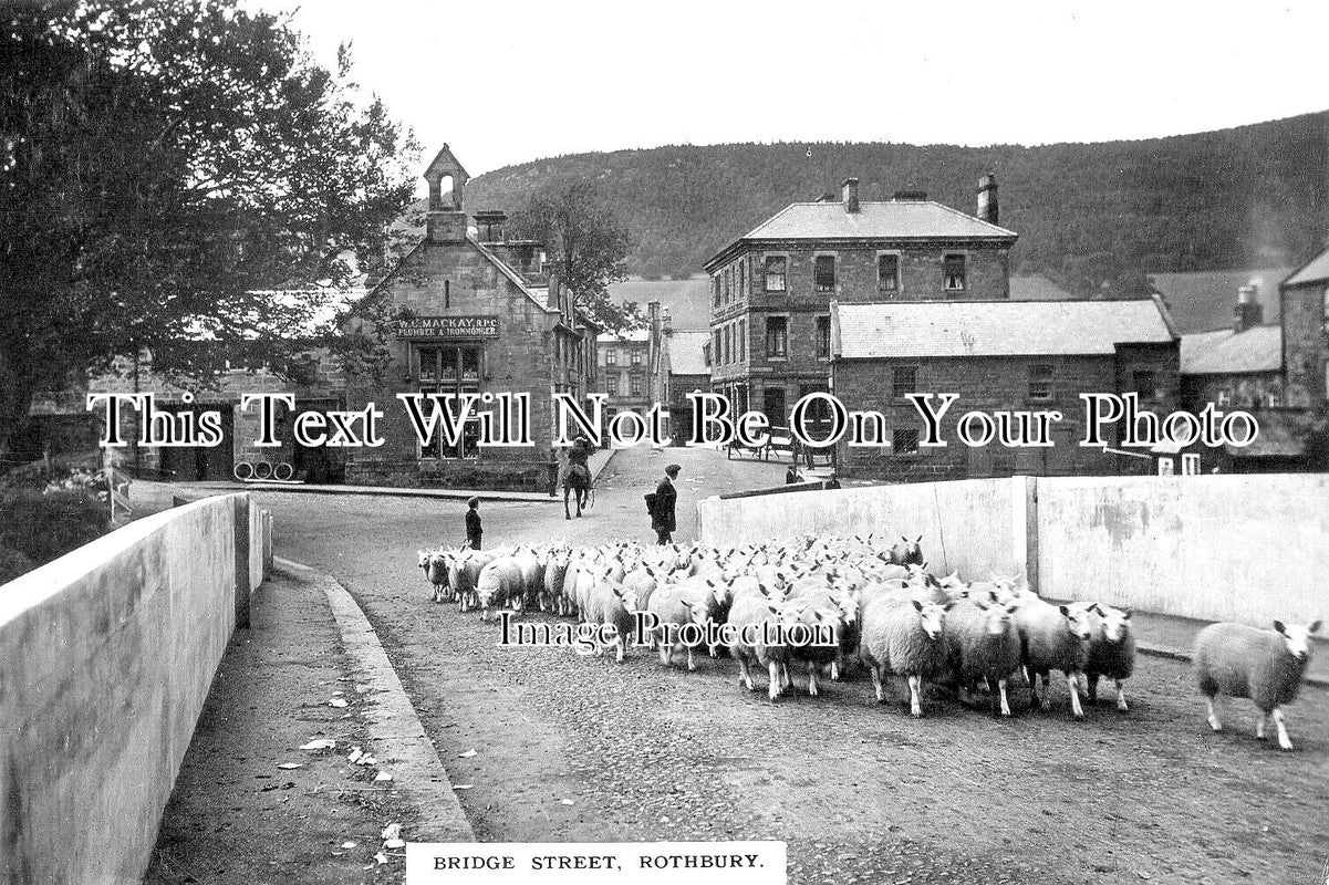 NO 1477 - Bridge Street, Rothbury, Morpeth, Northumberland c1912 – JB ...