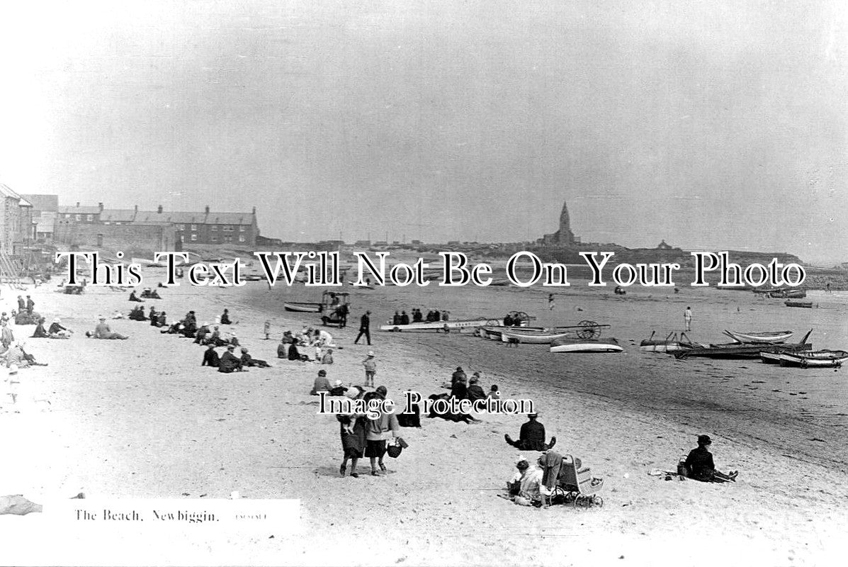 NO 1483 - The Beach, Newbiggin By The Sea, Northumberland