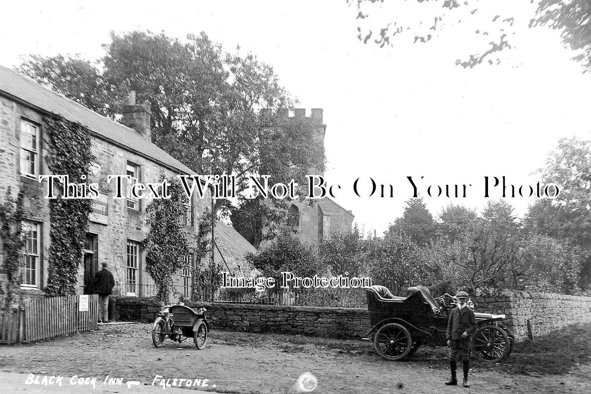 NO 1510 - The Blackcock Inn, Falstone, Hexham, Northumberland c1910