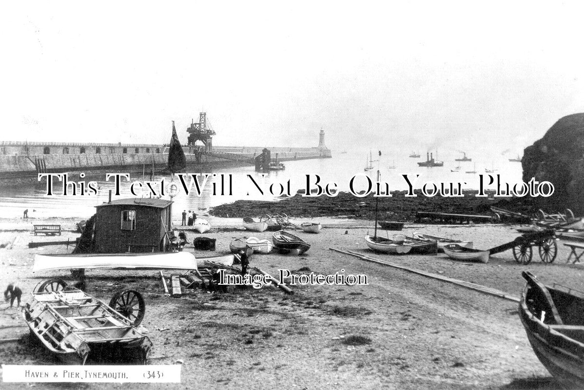 NO 1554 - Haven & Pier, Tynemouth, North Shields, Newcastle Upon Tyne c1913