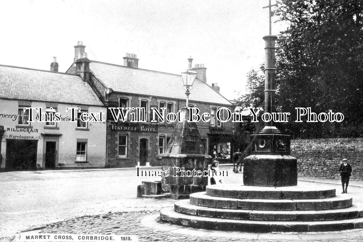 NO 1556 - Market Cross, Corbridge, Hexham, Northumberland c1926