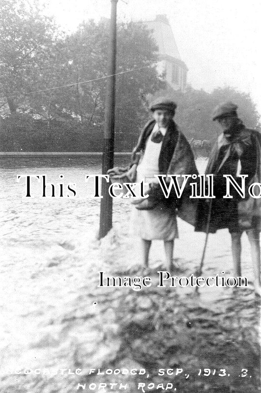 NO 1570 - The Newcastle Floods, North Road, Newcastle Upon Tyne 1913
