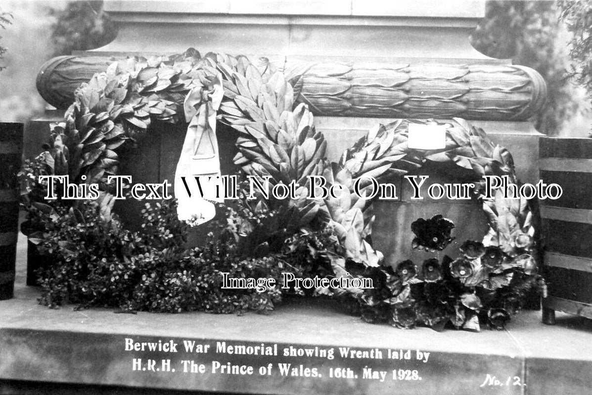 NO 1573 - Berwick War Memorial, Northumberland 1928