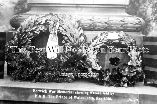 NO 1573 - Berwick War Memorial, Northumberland 1928