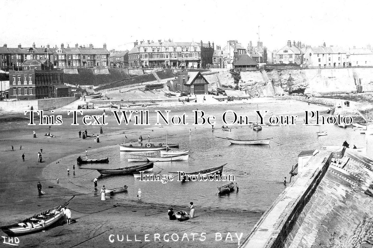 NO 1610 - Cullercoats Bay, North Shields, Newcastle Upon Tyne c1913 ...