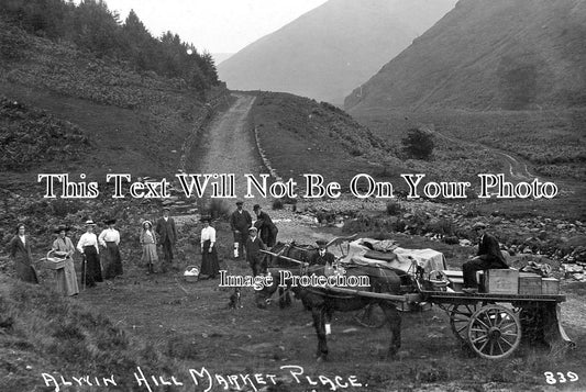 NO 162 - Alwin Hill Market Place, Alwinton, Northumberland c1920