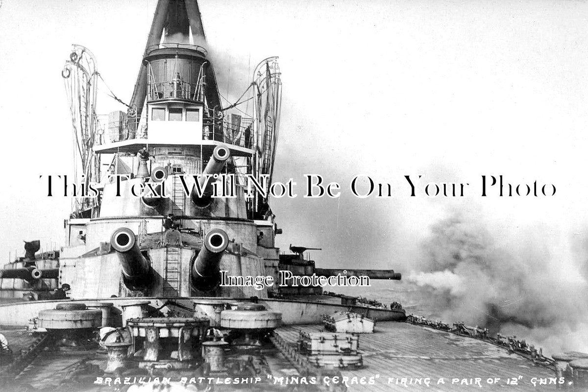 NO 1626 - Launching Brazils Battleship Minas Geraes, Newcastle Upon Tyne