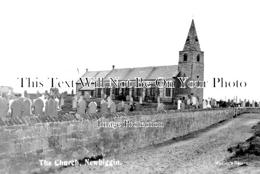 NO 1664 - The Church, Newbiggin, Northumberland c1946