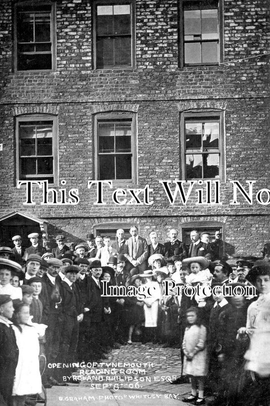NO 1736 - Opening Of Tynemouth Reading Room, North Shields 1906