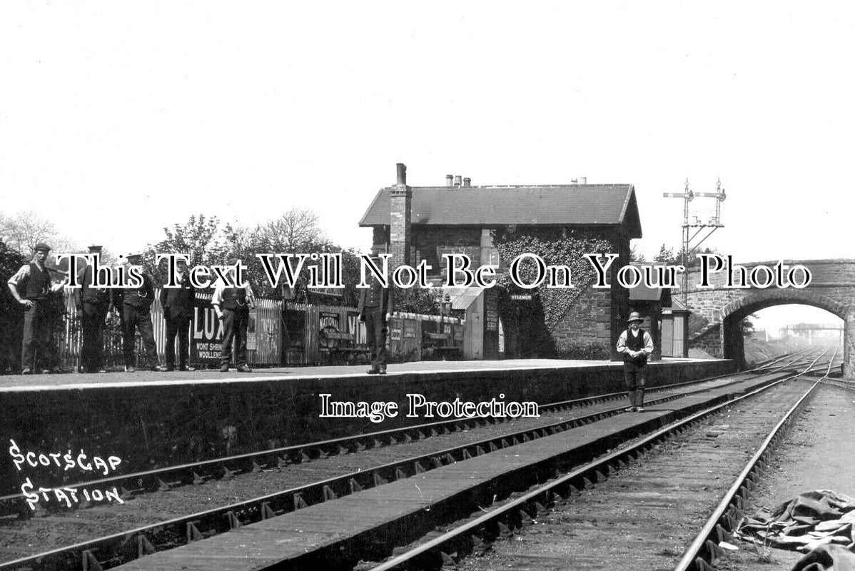 NO 1803 - Scots Gap Railway Station, Northumberland c1921