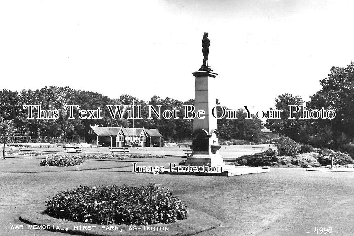 NO 1826 - Ashington War Memorial, Hirst Park, Northumberland 1959