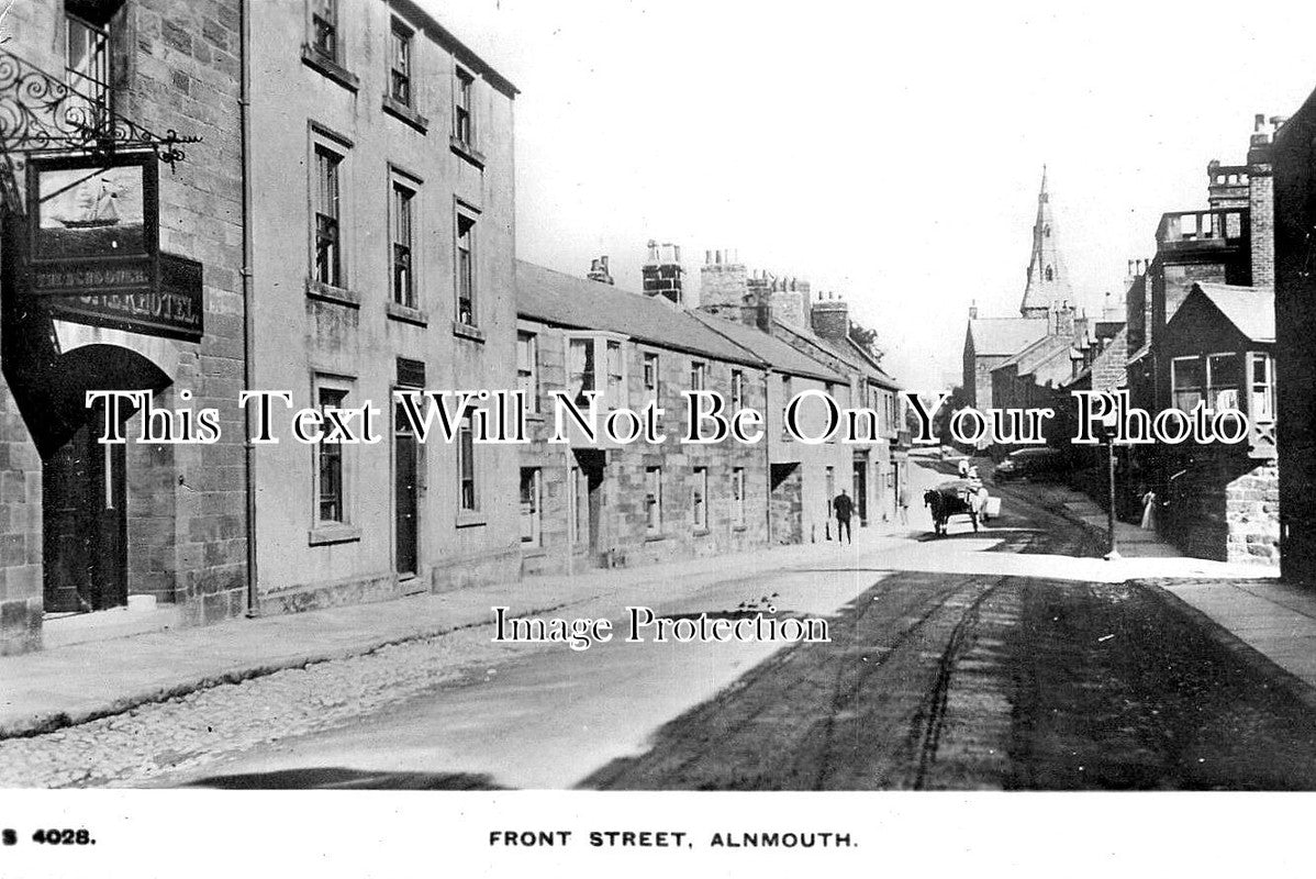 NO 1829 - Front Street, Alnmouth, Northumberland c1918