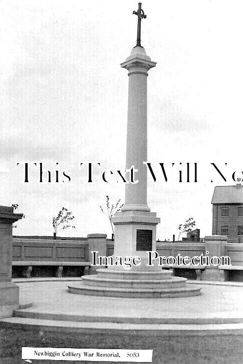 NO 1837 - Newbiggin Colliery War Memorial, Northumberland